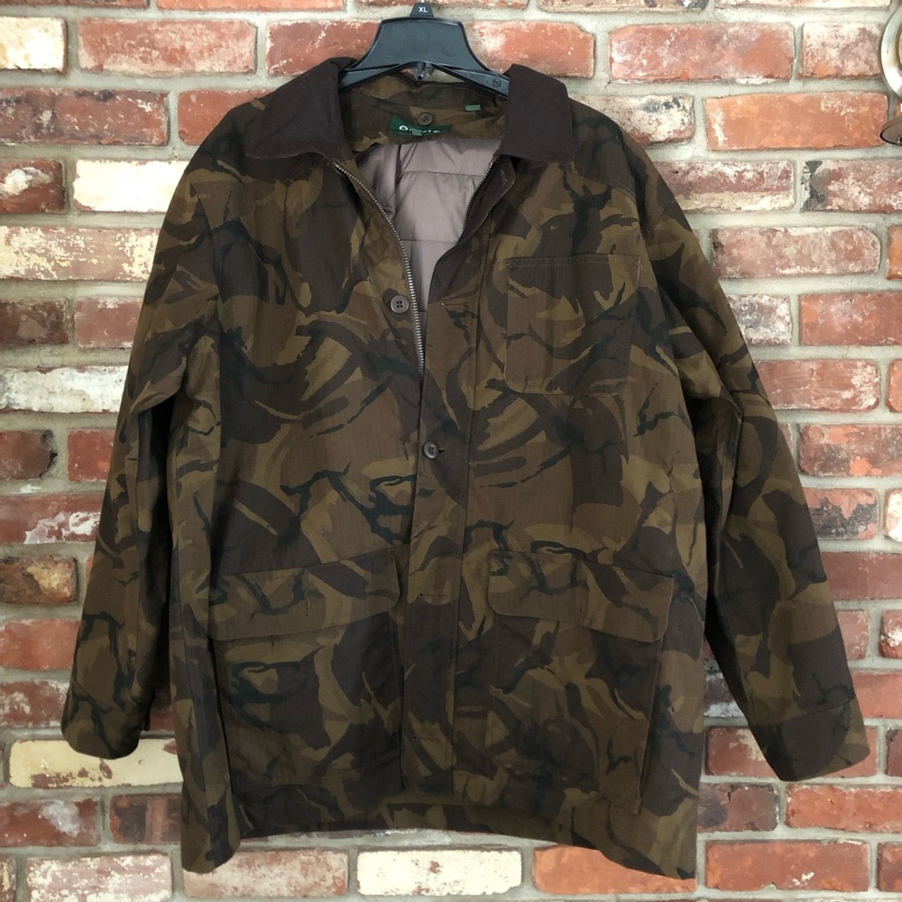 Orvis Brown & Olive Camo Military Field Jacket